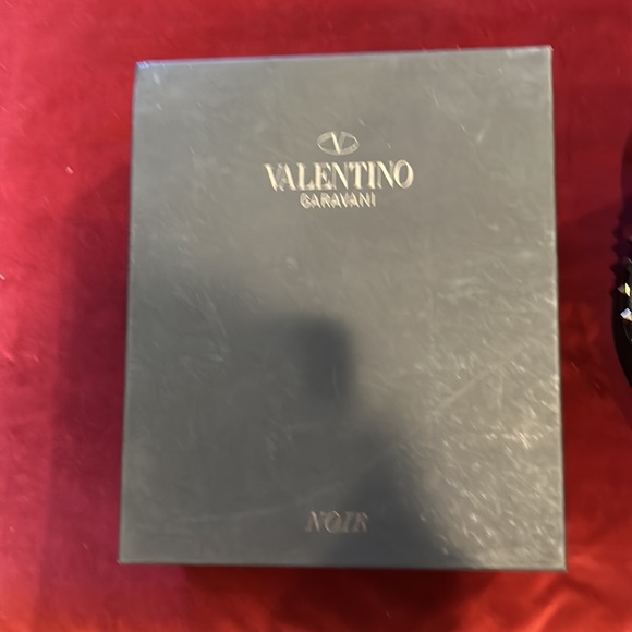 Valentino 4” matte black rock stud with ankle strap sz. 38. - Picture 7 of 9